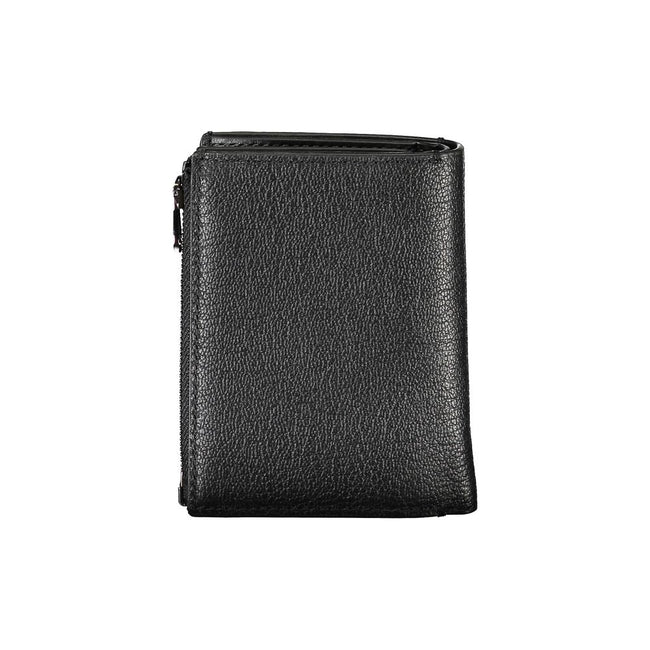 Calvin Klein Black Leather Wallet with Removable Coin Purse and Card Slots - Calvin Klein | Hollys Men