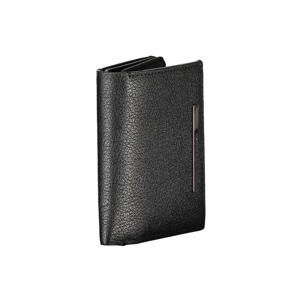 Calvin Klein Portefeuille En Cuir Noir Avec Porte-Monnaie Amovible Et Emplacements Pour Cartes - from Calvin Klein
