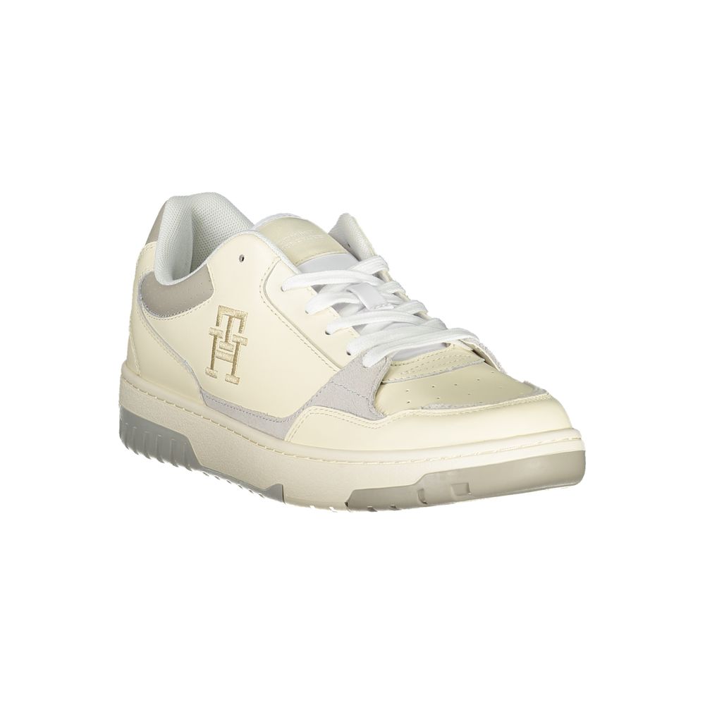 Tommy Hilfiger Baskets De Sport Beige À Broderie Unique Avec Logo Contrasté Et Confort - Apparel & Accessories > Shoes > Sneakers from Tommy Hilfiger