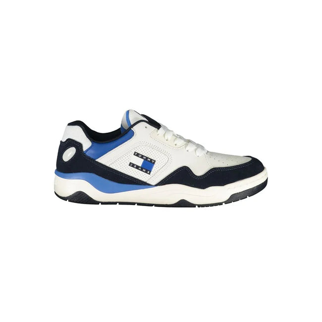 Tommy Hilfiger Baskets Polyester Bleu À Lacets Logo Et Détails Contrastés Pour Sport Quotidien - Apparel & Accessories > Shoes > Sneakers from Tommy Hilfiger - Tommy Hilfiger | Hollys Men