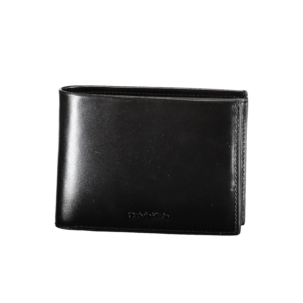 Calvin Klein Portefeuille Homme En Cuir Noir RFID Bloquant Avec Compartiments Et Poche Monnaie - from Calvin Klein