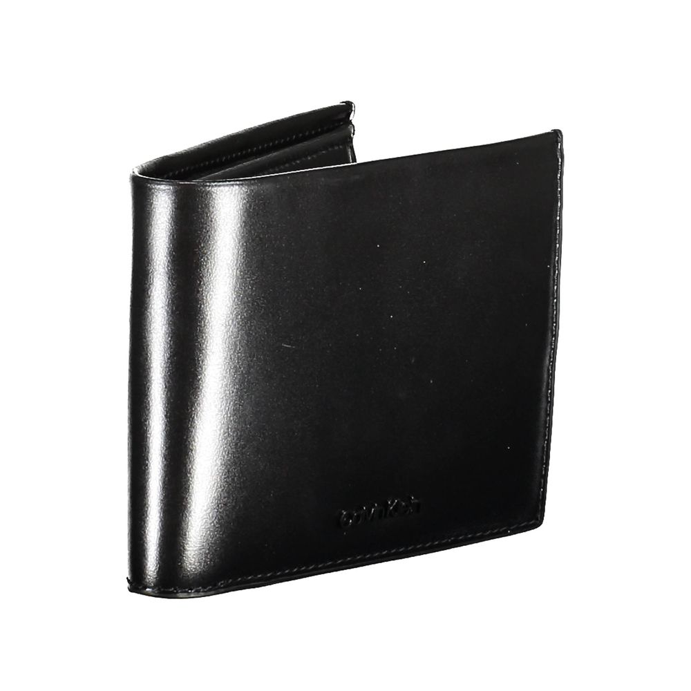 Calvin Klein Portefeuille Homme En Cuir Noir RFID Bloquant Avec Compartiments Et Poche Monnaie - from Calvin Klein