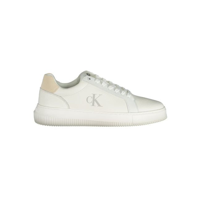 Calvin Klein White Polyethylene Men Sneaker - Apparel & Accessories > Shoes > Sneakers from Calvin Klein - Calvin Klein | Hollys Men