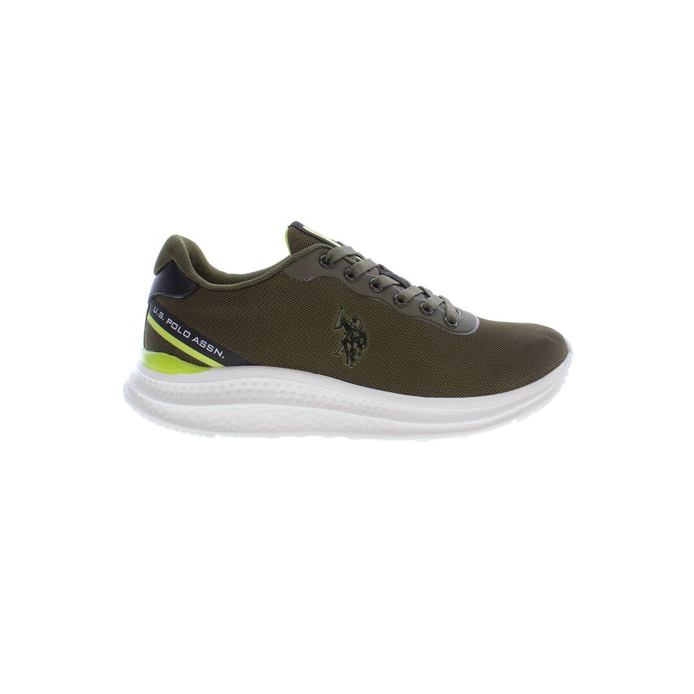 U.S. POLO ASSN Baskets Homme Vert Polyester Logo Confort Durable Et Style Moderne Chaussures De Sport - Apparel & Accessories > Shoes > Sneakers from U.S. POLO ASSN.