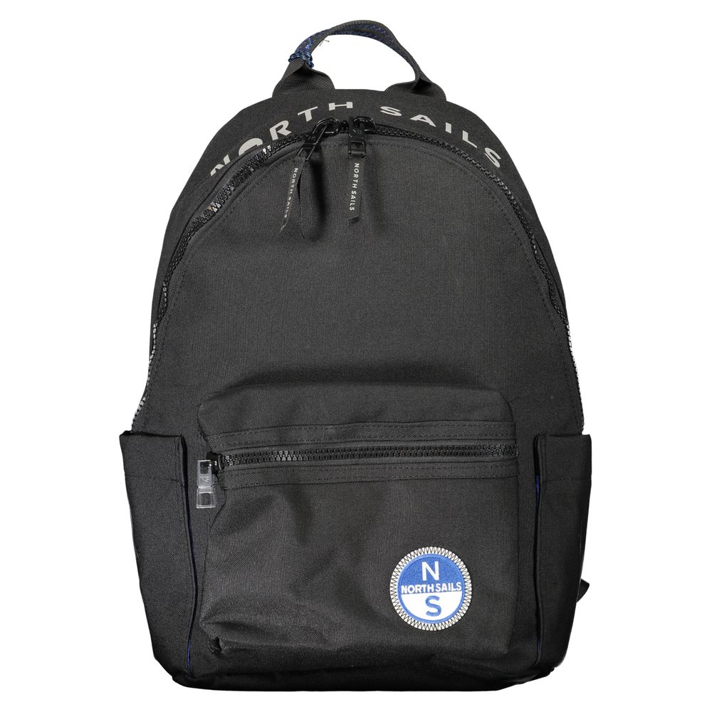 North Sails Black Polyester Men Backpack - from North Sails