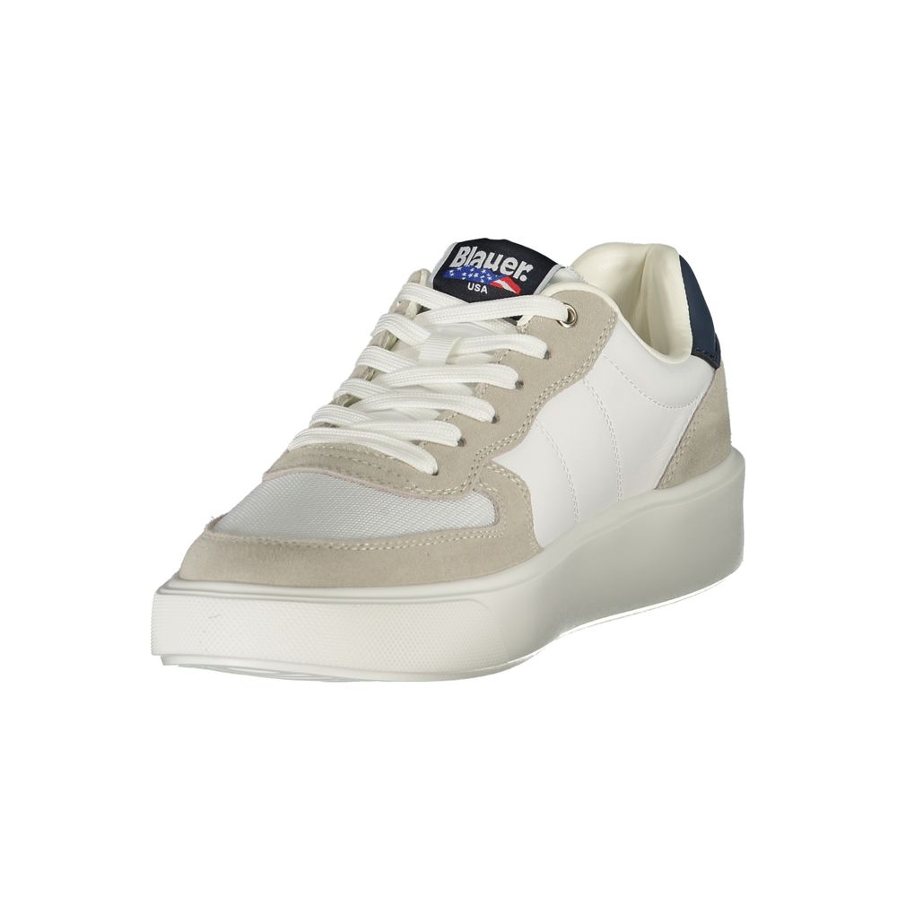 Blauer Baskets Pour Homme En Cuir Blanc Premium Avec Logo Distinctif Confort Quotidien Et Style Streetwear - Apparel & Accessories > Shoes > Sneakers from Blauer