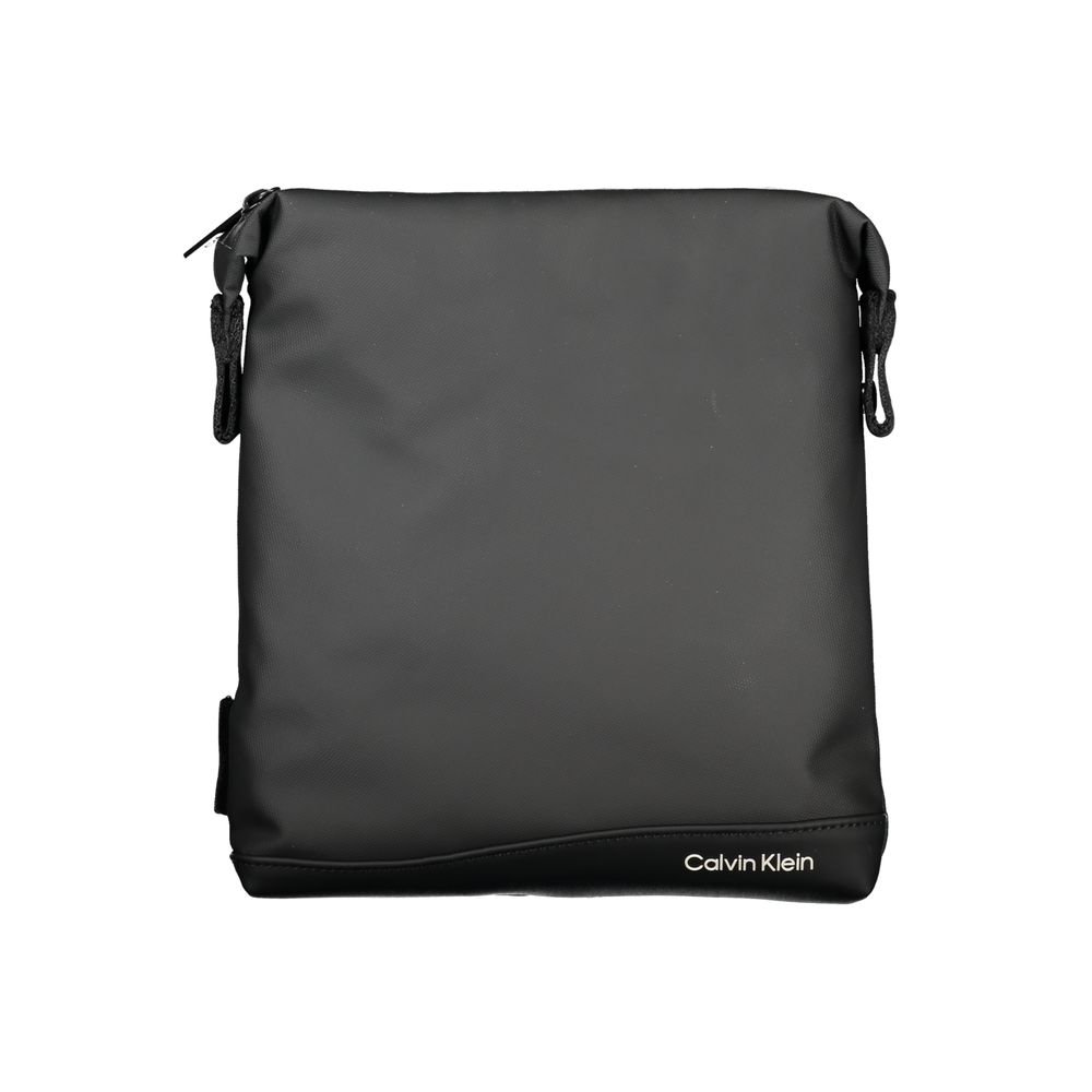 Calvin Klein Elegant Black Shoulder Bag with Contrast Details - from Calvin Klein