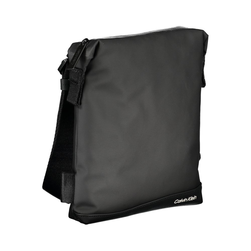 Calvin Klein Elegant Black Shoulder Bag with Contrast Details - from Calvin Klein