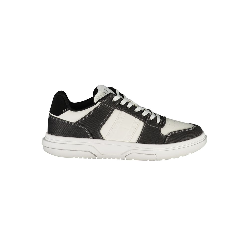 Tommy Hilfiger Baskets Homme Noires Polyester Robuste, Style Décontracté Épuré - Apparel & Accessories > Shoes > Sneakers from Tommy Hilfiger