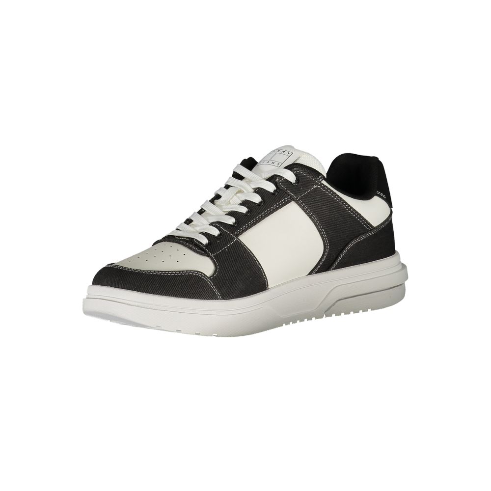 Tommy Hilfiger Baskets Homme Noires Polyester Robuste, Style Décontracté Épuré - Apparel & Accessories > Shoes > Sneakers from Tommy Hilfiger