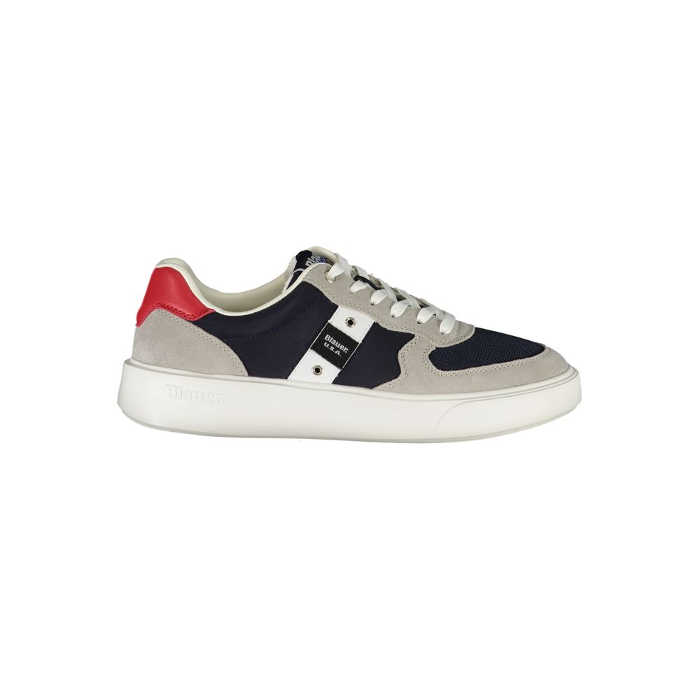 Blauer Baskets en Cuir Bleues pour Homme Sneakers de Sport avec Logo Blauer et Finitions Détaillées - Apparel & Accessories > Shoes > Sneakers from Blauer