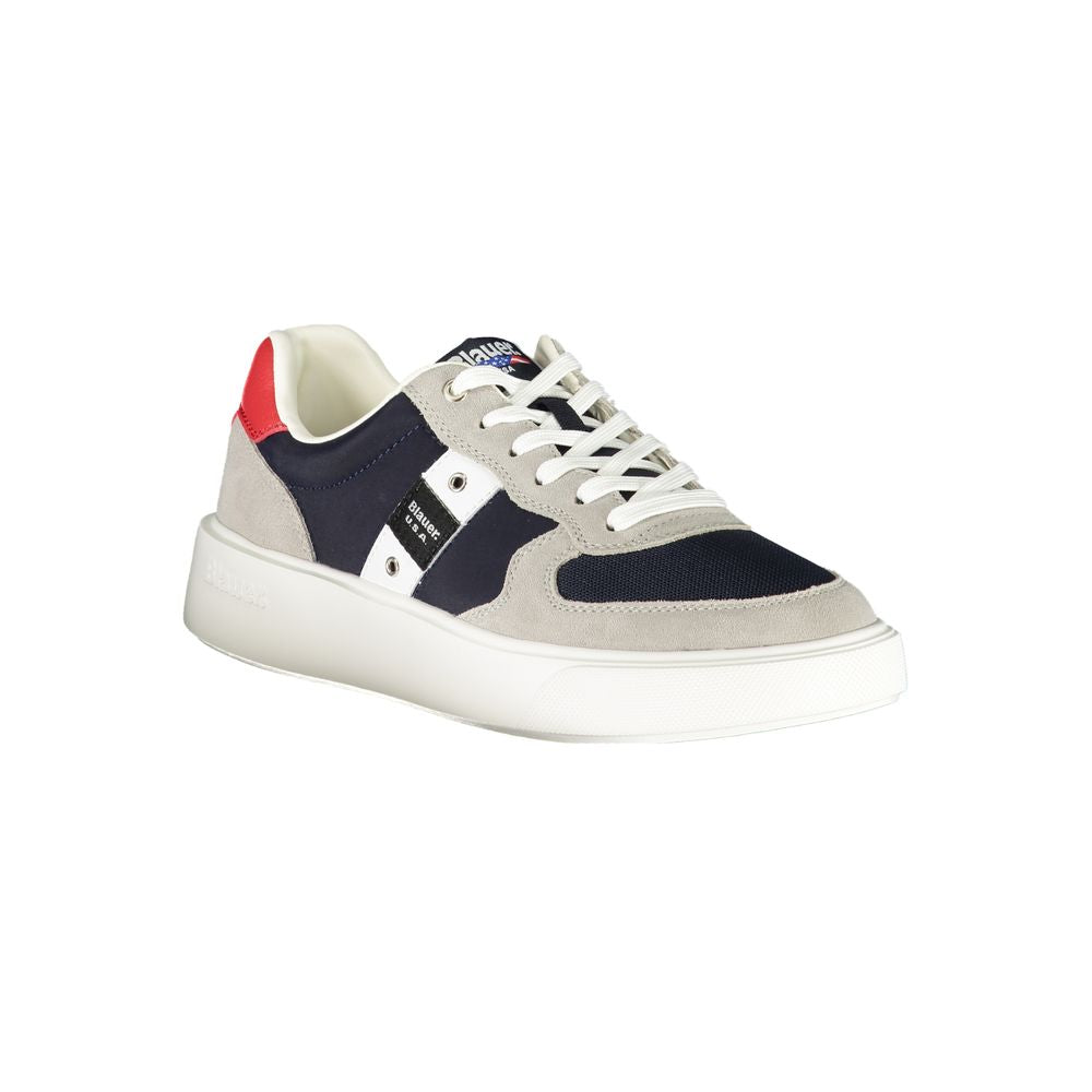 Blauer Baskets en Cuir Bleues pour Homme Sneakers de Sport avec Logo Blauer et Finitions Détaillées - Apparel & Accessories > Shoes > Sneakers from Blauer
