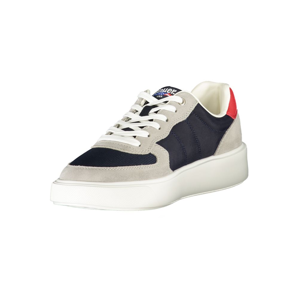 Blauer Baskets en Cuir Bleues pour Homme Sneakers de Sport avec Logo Blauer et Finitions Détaillées - Apparel & Accessories > Shoes > Sneakers from Blauer