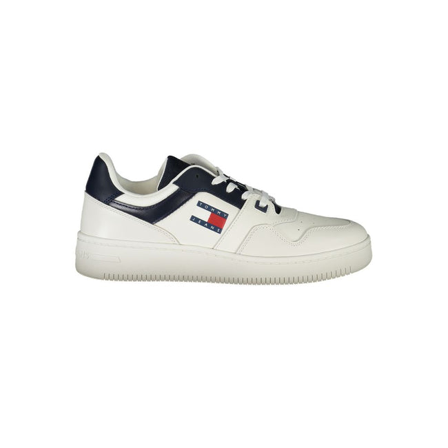 Tommy Hilfiger Baskets Homme Cuir Bleu Semelle Amovible - Apparel & Accessories > Shoes > Sneakers from Tommy Hilfiger - Tommy Hilfiger | Hollys Men