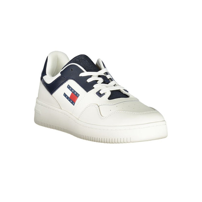 Tommy Hilfiger Men's Leather Sneakers, Blue, Removable Insole, Everyday Comfort, Ideal for City Wear - Tommy Hilfiger | Hollys Men