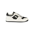 Tommy Hilfiger Baskets Homme En Cuir Blanc et Noir Avec Semelle Intérieure Amovible - Apparel & Accessories > Shoes > Sneakers from Tommy Hilfiger