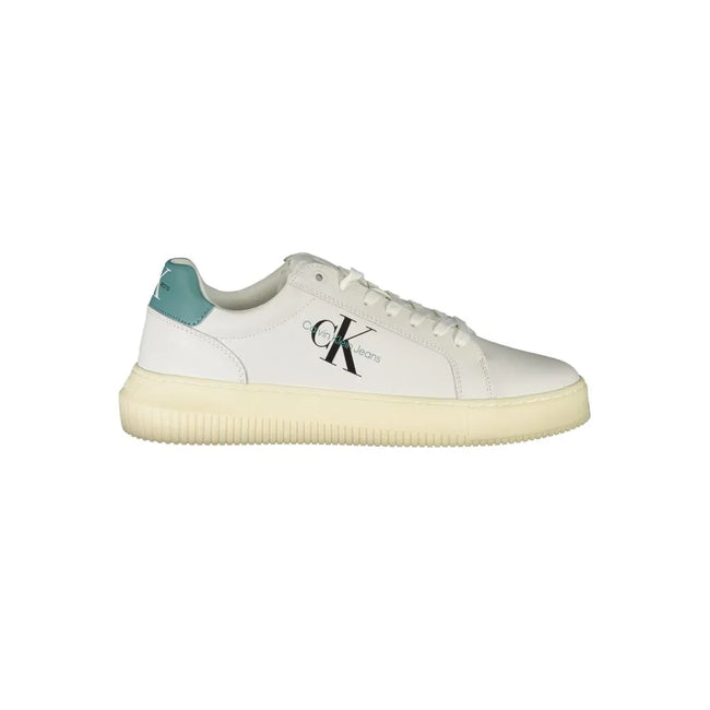 Calvin Klein Sleek White Sneakers with Eco-Conscious Design - Apparel & Accessories > Shoes > Sneakers from Calvin Klein - Calvin Klein | Hollys Men