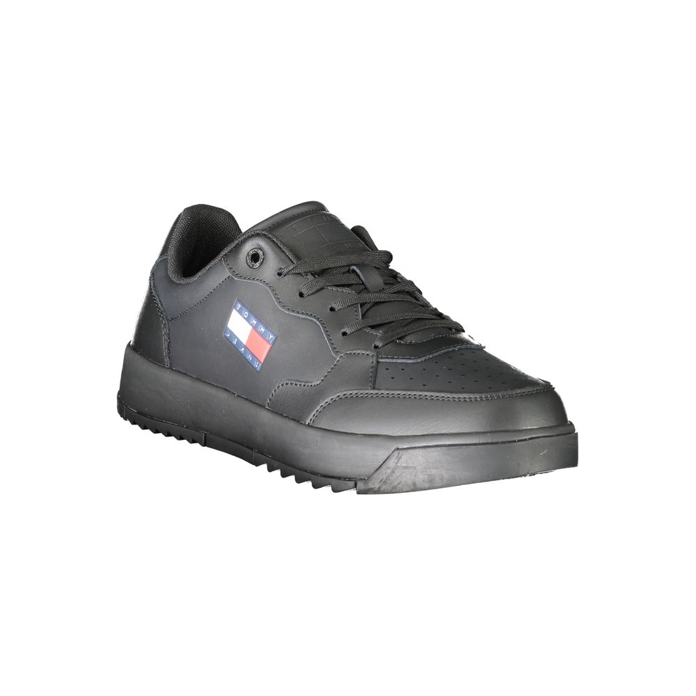 Tommy Hilfiger Baskets Homme Noires Polyéthylène Allure Athlétique, Logo TH - Apparel & Accessories > Shoes > Sneakers from Tommy Hilfiger