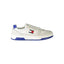 Tommy Hilfiger Baskets Homme Cuir Blanc Avec Accents Bleus - Apparel & Accessories > Shoes > Sneakers from Tommy Hilfiger