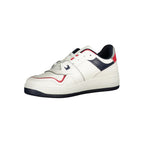 Tommy Hilfiger Baskets Homme Cuir Blanc Design Iconique Bleu Et Rouge Casual,Moderne - Apparel & Accessories > Shoes > Sneakers from Tommy Hilfiger