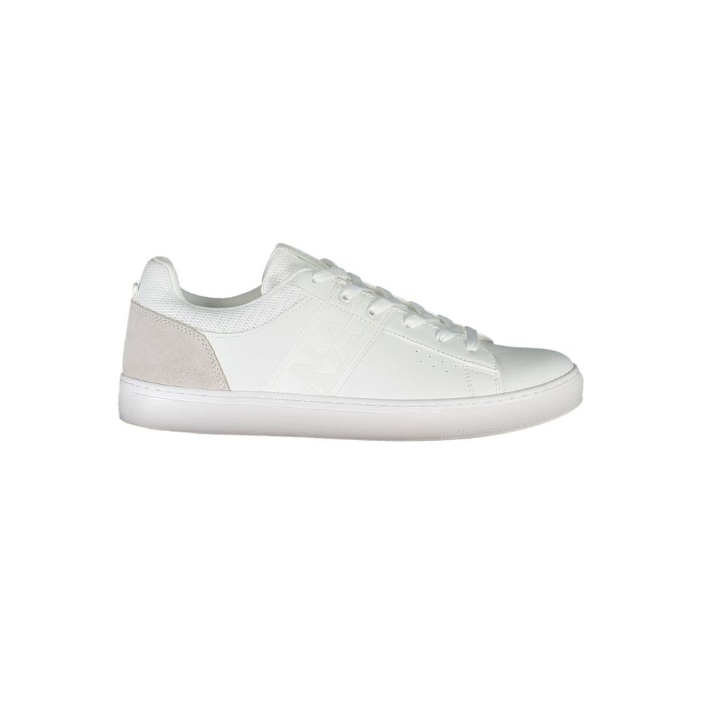 Napapijri Baskets Homme Cuir Blanc À Lacets Avec Logo Napapijri Pour Un Style Urbain Polyvalent - Apparel & Accessories > Shoes > Sneakers from Napapijri