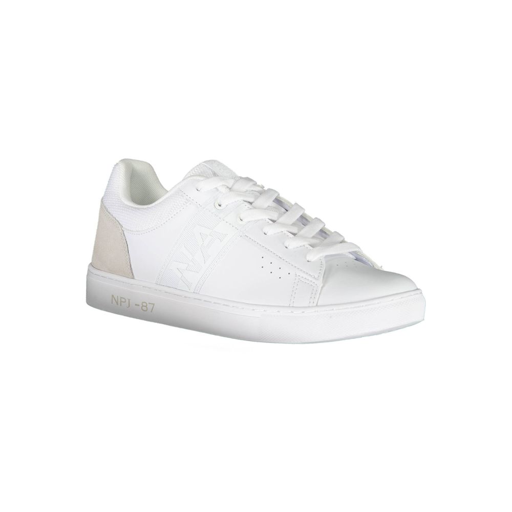 Napapijri Baskets Homme Cuir Blanc À Lacets Avec Logo Napapijri Pour Un Style Urbain Polyvalent - Apparel & Accessories > Shoes > Sneakers from Napapijri