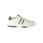 Tommy Hilfiger Homme Blanc & Vert – Logo Emblématique, Style Audacieux - Apparel & Accessories > Shoes > Sneakers from Tommy Hilfiger