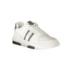 Tommy Hilfiger Homme Blanc & Vert – Logo Emblématique, Style Audacieux - Apparel & Accessories > Shoes > Sneakers from Tommy Hilfiger