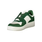 Tommy Hilfiger Basket Homme En Cuir Vert Et Blanc, Semelle Amovible, T0-35337 - Apparel & Accessories > Shoes > Sneakers from Tommy Hilfiger
