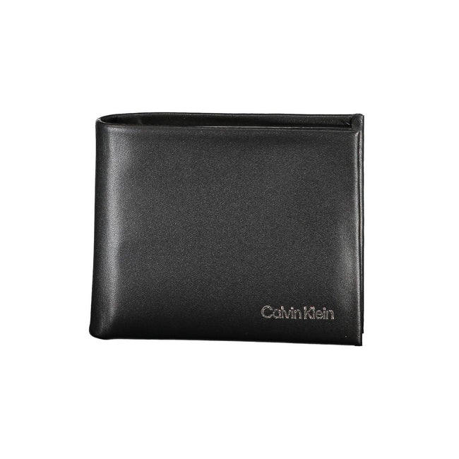 Calvin Klein Portefeuille Homme RFID Bloquant Noir En Polyester Deux Compartiments Cartes - from Calvin Klein - Calvin Klein | Hollys Men
