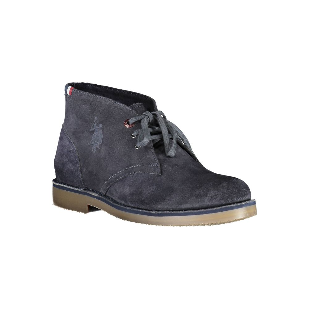 U.S. POLO ASSN. Blue Leather Mens Ankle Boot - Apparel & Accessories > Shoes > Boots from U.S. POLO ASSN.