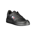 Tommy Hilfiger Basket Homme Noire En Polyester TO-31467 - Apparel & Accessories > Shoes > Sneakers from Tommy Hilfiger