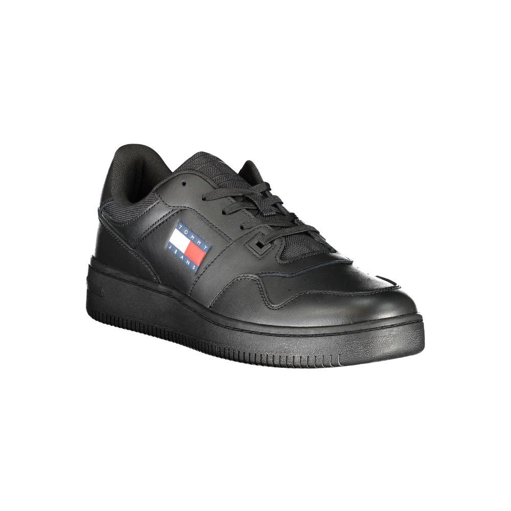 Tommy Hilfiger Basket Homme Noire En Polyester TO-31467 - Apparel & Accessories > Shoes > Sneakers from Tommy Hilfiger