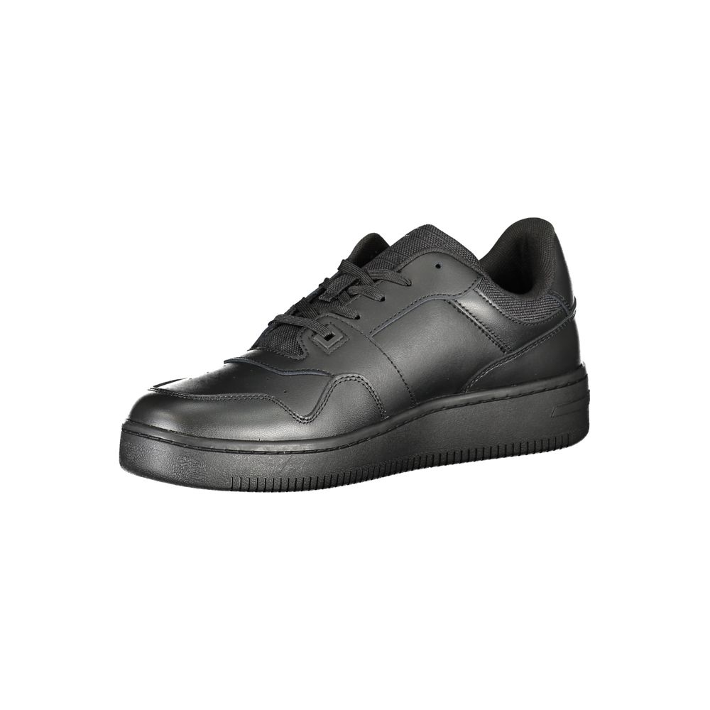 Tommy Hilfiger Basket Homme Noire En Polyester TO-31467 - Apparel & Accessories > Shoes > Sneakers from Tommy Hilfiger