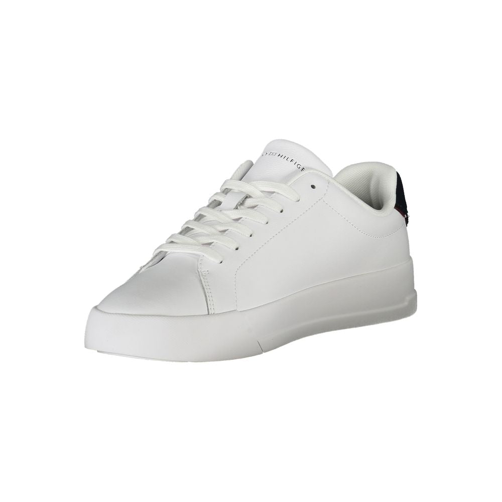 Tommy Hilfiger Baskets pour homme blanches avec semelle amovible.
