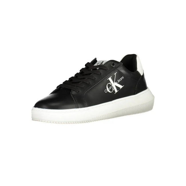 Calvin Klein Sleek Black Lace-Up Sports Sneakers - Apparel & Accessories > Shoes > Sneakers from Calvin Klein - Calvin Klein | Hollys Men