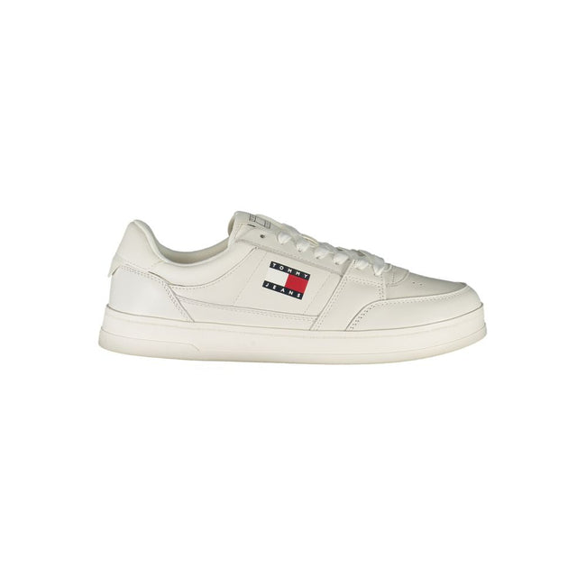 Tommy Hilfiger Sneaker Homme Homme Cuir Blanc – Élégance Sport Chic, Semelle Amovible - Apparel & Accessories > Shoes > Sneakers from Tommy Hilfiger Hover Image