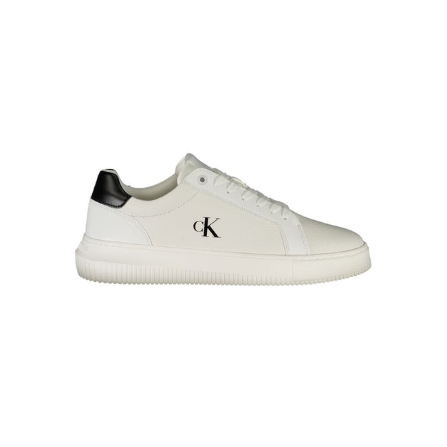 Calvin Klein White Leather Men Sneaker - Apparel & Accessories > Shoes > Sneakers from Calvin Klein - Calvin Klein | Hollys Men