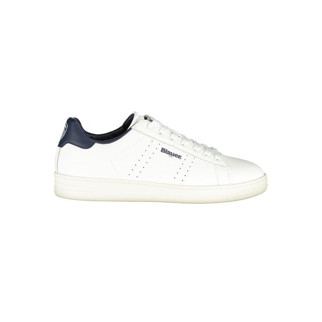 Blauer Baskets Homme Cuir Blanc Semelle Amovible Bleu - Apparel & Accessories > Shoes > Sneakers from Blauer - Blauer | Hollys Men