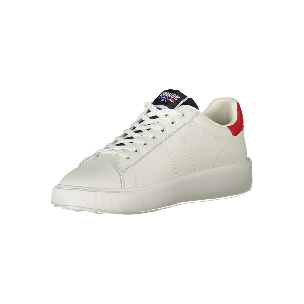 Blauer Basket Homme en Cuir Blanc – Détails Contrastés & Logo Signature, Durable et Confortable - Apparel & Accessories > Shoes > Sneakers from Blauer