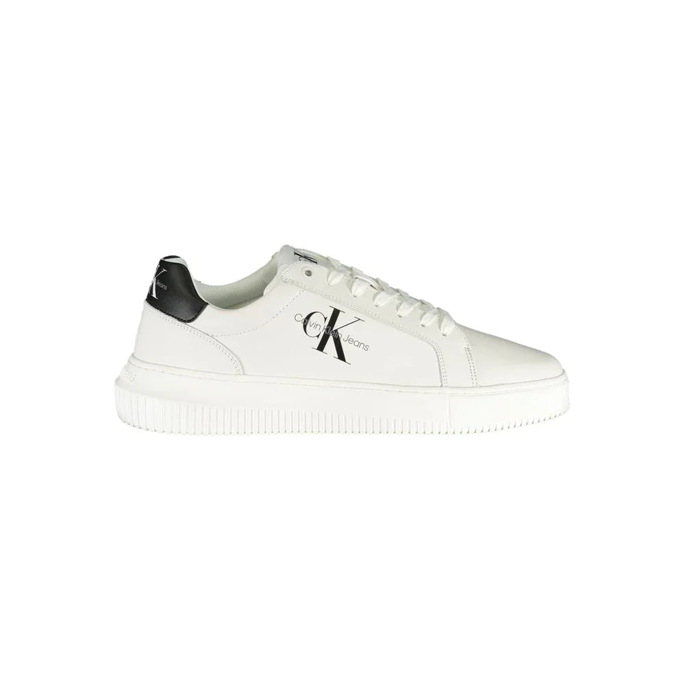 Calvin Klein Baskets Lacets Sophistiquées Blanc Écologiques 50 Pour Cent Polyester Recyclé - Apparel & Accessories > Shoes > Sneakers from Calvin Klein