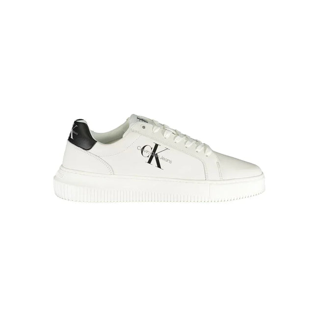 Calvin Klein Baskets Lacets Sophistiquées Blanc Écologiques 50 Pour Cent Polyester Recyclé - Apparel & Accessories > Shoes > Sneakers from Calvin Klein - Calvin Klein | Hollys Men
