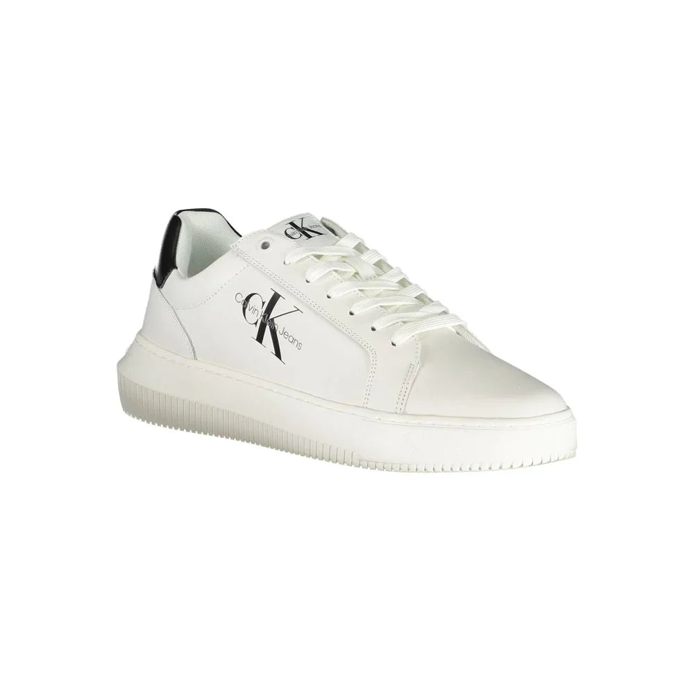 Calvin Klein Baskets Lacets Sophistiquées Blanc Écologiques 50 Pour Cent Polyester Recyclé - Apparel & Accessories > Shoes > Sneakers from Calvin Klein