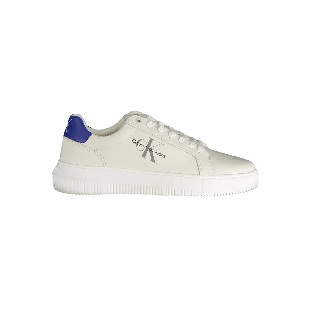 Calvin Klein Baskets Polyester Blanches Avec Logo Et Détails Contrastes 50 Pourcent Recyclé - Apparel & Accessories > Shoes > Sneakers from Calvin Klein