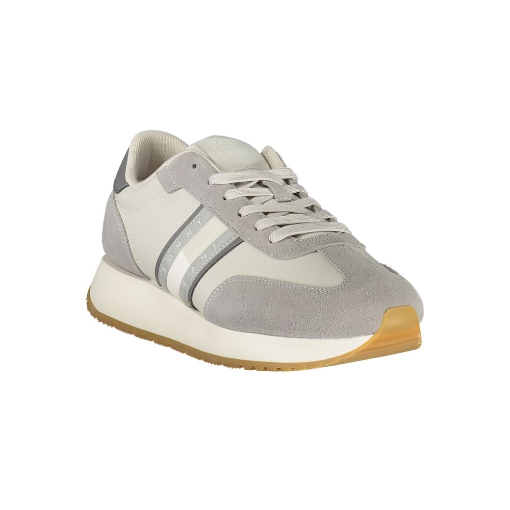 Tommy Hilfiger Baskets Homme Cuir Véritable Marron Polyester Doublure Confort Semelle Flexible - Apparel & Accessories > Shoes > Sneakers from Tommy Hilfiger