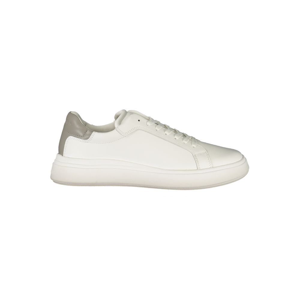 Calvin Klein White Polyester Sneaker - Apparel & Accessories > Shoes > Sneakers from Calvin Klein