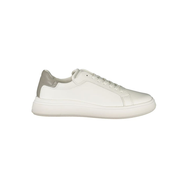 Calvin Klein White Polyester Sneaker - Apparel & Accessories > Shoes > Sneakers from Calvin Klein - Calvin Klein | Hollys Men