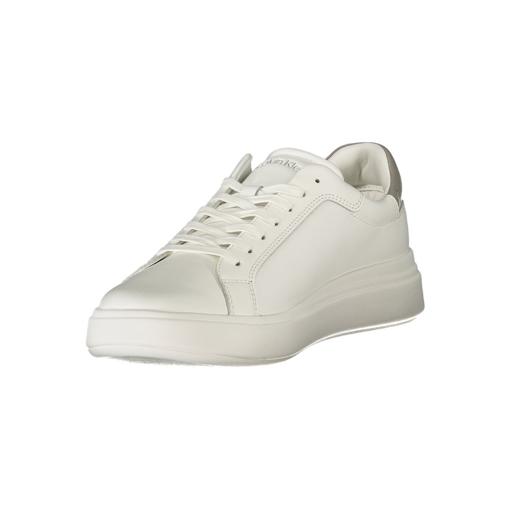 Calvin Klein White Polyester Sneaker - Apparel & Accessories > Shoes > Sneakers from Calvin Klein