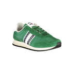 Tommy Hilfiger Green Polyester Men Sneaker - Apparel & Accessories > Shoes > Sneakers from Tommy Hilfiger