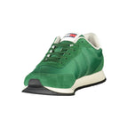 Tommy Hilfiger Green Polyester Men Sneaker - Apparel & Accessories > Shoes > Sneakers from Tommy Hilfiger